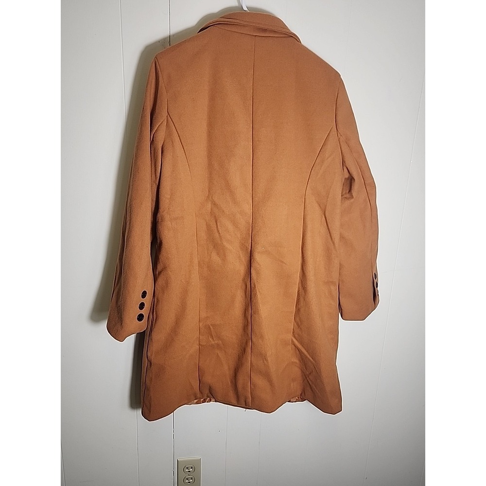 Women's Shein‎ Camel double breasted Coat Trench Coat 3xl - Picture 5 of 9